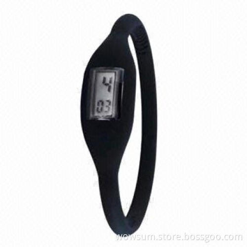 Ion Silicone Watch, Digital Movement, Eco-friendly Material and Waterproof